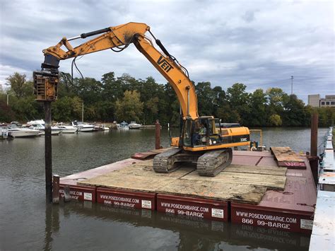 mini excavator barge|used portable barges for sale.